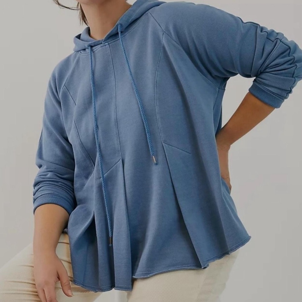 Light blue Anthropologie hoodie